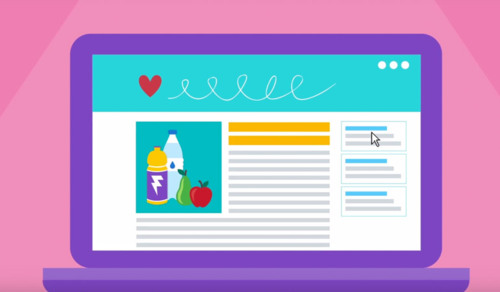 El cliente Potencial ve su anuncio u oferta en un banner gráfico mientras navega sus páginas favoritas.