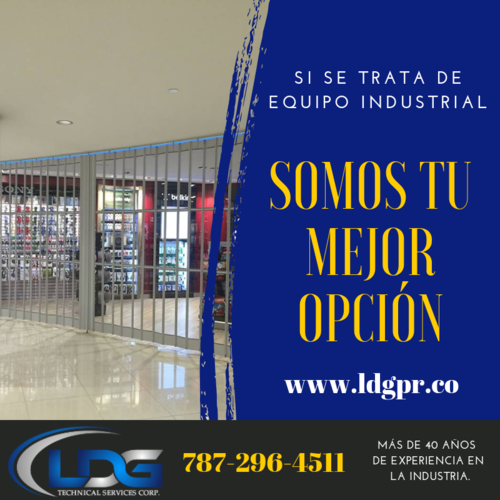 • Rolling Doors
• High Speed Doors
• Operable Walls
• Dock Levelers
• Juntas de Expansion
• Toilet
• Partitions
• Wire Mens
• Puertas a Prueba de Incendios
• Vientos
• Railing track,
• Safety Products.
Además ofrecemos mantenimiento preventivo y de emergencia de todos los equipos mencionados.