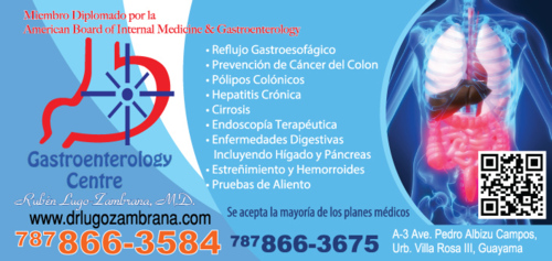                                                                                             Atendemos:
Reflujos
Gastroesofágico 
Prevención de cáncer de colon
Pólipos colónicos
Hepatitis cronica 
Cirrosis
Enfermedades digestivas incluyendo hígado y páncreas.
                                                                                    