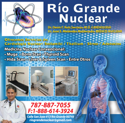                                                                                             Personal profesional, trato personalizado, se citan pacientes por hora, sistema de record e imágenes digital. 

Los pacientes que acuden a nuestras oficina recibirán servicios de medicina nuclear y/o cardiología.
                                                                                    