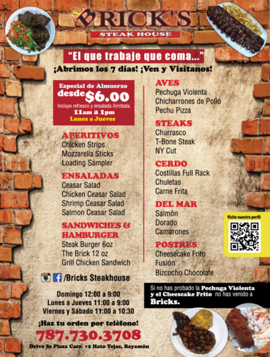 Brick's Steak House | Infopáginas
