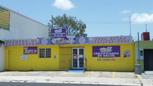                                                                                             •  Vacunas
•  Hacemos prueba de la tuberculosis
•  Obtenga 15% de descuento en CERTIFICADOS de Salud
•  Amplio estacionamiento
                                                                                    