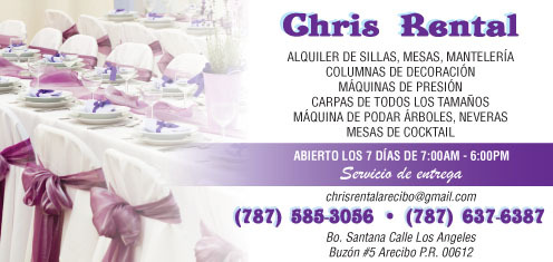                                                                                             Entre nuestros productos tenemos sillas, mesas, columnas, carpas "covers", manteles, topes, rodapiés.

Ahora también mesas y columnas iluminadas.

Sillas en Resina (Doradas y Plata)
                                                                                    