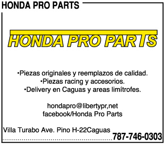                                                                                             • Accesorios y piezas para Honda y Acura
• Piezas para motores y generadores Marca Honda
                                                                                    