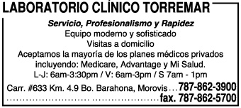                                                                                             •Pruebas químicas en general 
•Cultivo general 
•Urinálisis 
•Pruebas de embarazo 
•CBC en Minutos 
•Pruebas de Dopaje 
•Pruebas de Coagulación
                                                                                    