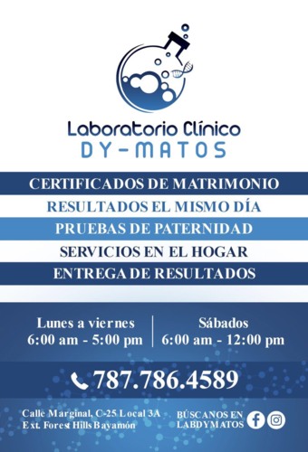                                                                                            Laboratorio Clínico Dy - Matos
                                                                                    