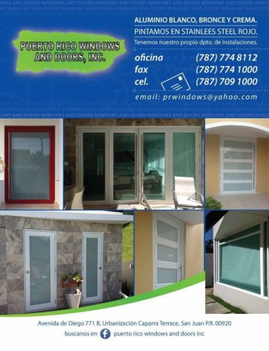 Cotizamos en la comodidad de su hogar. Puertas y ventanas de seguridad en aluminio y cristal. Trabajamos 5 días laborables.