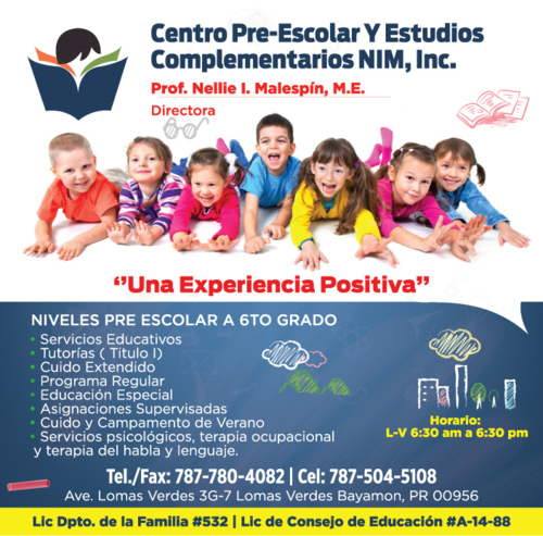                                                                                             Colegios Academias
Tutoría
Cuidado Diurno/Centros
Terapia Psicológica
Terapia Ocupacional
                                                                                    