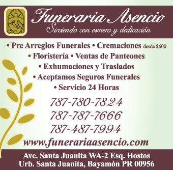                                                                                             •  Pre-Arreglos Funerales
•  Cremaciones
•  Floristería
•  Ventas de Panteones
•  Exhumaciones y Traslados
•  Aceptamos Seguros Funerarios
•  Servicio 24 Horas
                                                                                    