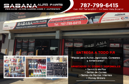 Sabana Auto Parts | Infopáginas