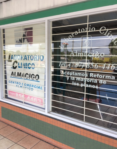                                                                                             • Prueba de influenza
• CBC
• Pruebas de embarazo
• Pruebas WIC
• Pruebas de dopaje
• Pruebas de tiroide
• Pruebas de lípido (colesterol y triglicéridos)
• Pruebas para matrimonio
• Pruebas de hemoglobina
• Servicio al hogar
• Resultados en 24 horas (pruebas de rutina)
• Resultados Electronicamente
                                                                                    