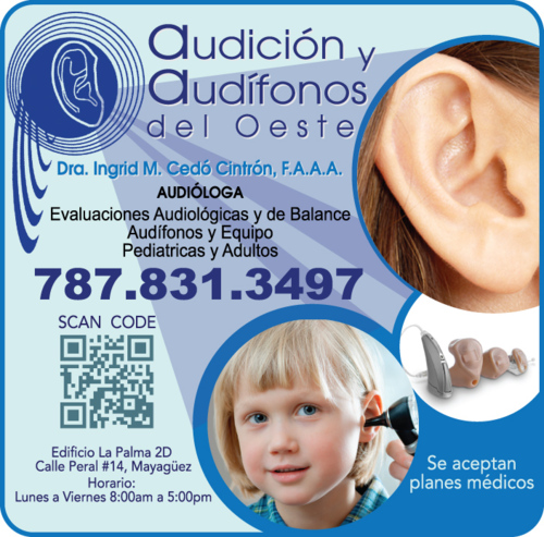                                                                                             Audición y Audífonos Del Oeste  
• Examen de Audición
• Venta de Audífonos
• Audiometría Celebrar
• Estreñimiento Auditivo
                                                                                    