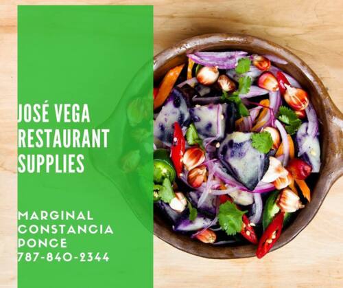                                                                                             • Venta de Equipos para restaurantes, instituciones, hoteles, cafeterías
• Ropa para chef
• Servicios a todo Puerto Rico con profesionalismo y mejores precios mejor calidad
• Equipo para restaurantes, hoteles e instituciones

Productos: 
• Estufas de gas
• Neveras
• Paellera-2 tipos Acero pulido/ Esmaltada
• Botelleros regulares- Placas y Beer Frozter
• Hornos- Pizza y convención de gas y electrico
• Platos/ Cristalería/ Cubiertos
• Moledores de carne
• Vitrinas Fria/ Caliente
• Prensadores al vacío
• Grills diferentes tamaños
• Maquinas de Helado
• Neveras
• Balanzas Colgantes regulares y certificadas
• Picadores a la medida
• Licuadoras
• Procesadores de alimentos comerciales
• Fregaderos en acero inoxidable, mesas y trampas de grasa
                                                                                    