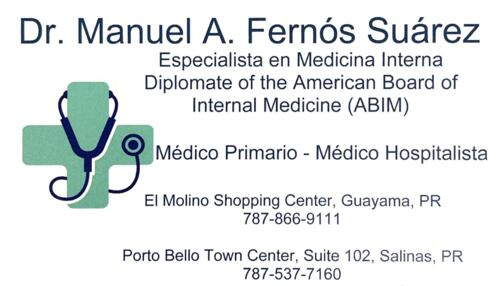 • Evaluaciónes Perioperatorias (Clearance)
• Enfermedades del Corazón
• Colesterol
• Diabetes
• Hipertensión
• Asma
• Tiroides
• Artritis
• Circulación
• Enfermedades del Riñón