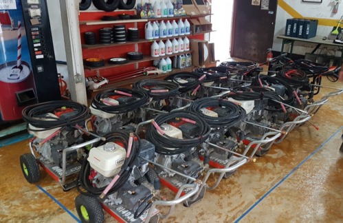                                                                                             • Alquiler de Herramientas y Equipo de Jardinería
• Venta de piezas de Equipos de Jardinería
• Podadoras, Trimmers, Sierra y Tractores
• Mezcladora de cemento
• Máquinas de lavado a presión
• Chipping Hammer
• Pulidoras de Piso
                                                                                    