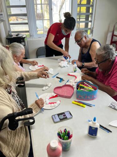                                                                                             Hogar Elisabet "Jardín del Eden"
• Visita de nuestro Médico Generalista con especialidad en Geriatría, 1 vez al mes o cuantas veces se necesite. 
• El equipo de médicos lo componen: Podiatra. (Las visitas de estos especialistas al Hogar son de acuerdo a los requerimientos establecidos por los planes médicos.) 
• Servicios de Ambulancia las 24 horas 
• Laboratorios 
• Farmacia
 • Lavandería los 7 días de la semana 
• Nuestro equipo de trabajo cuenta con enfermeras y personal debidamente adiestrado con capacitaciones especializadas en geriatría, bajo las Normas del Depto. De la Familia.
                                                                                    