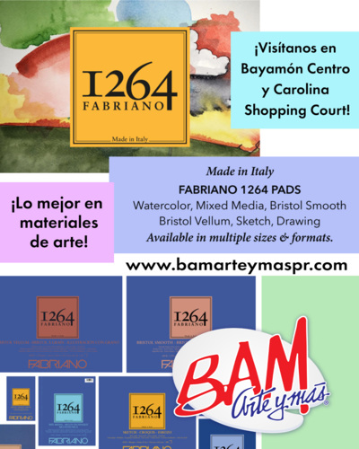 • Servicio de "pick-up" disponible y envíos por correo de paquetes limitados por el tamaño
Instrucciones para hacer las órdenes a BAM, Arte y más:
• Órdenes deberán ser enviadas a bamarteymas@aol.com si la orden es para la tienda de Bayamón y si es para la tienda de Carolina: usar arteymas@aol.com. De no ser posible llamar por teléfono a la tienda correspondiente.
• Todo pago se realizará de manera electrónica: Formas de pago, ATH móvil comercial, buscar bajo comercio: BAM Arte y Más
• Tarjetas y ATH dependerán de disponibilidad del dispositivo móvil
• Venta de materiales de arte
• Cotizaciones al gobierno