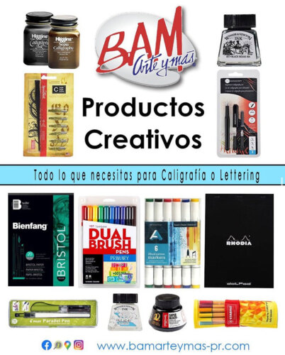 • Servicio de "pick-up" disponible y envíos por correo de paquetes limitados por el tamaño
Instrucciones para hacer las órdenes a BAM, Arte y más:
• Órdenes deberán ser enviadas a bamarteymas@aol.com si la orden es para la tienda de Bayamón y si es para la tienda de Carolina: usar arteymas@aol.com. De no ser posible llamar por teléfono a la tienda correspondiente.
• Todo pago se realizará de manera electrónica: Formas de pago, ATH móvil comercial, buscar bajo comercio: BAM Arte y Más
• Tarjetas y ATH dependerán de disponibilidad del dispositivo móvil
• Venta de materiales de arte
• Cotizaciones al gobierno