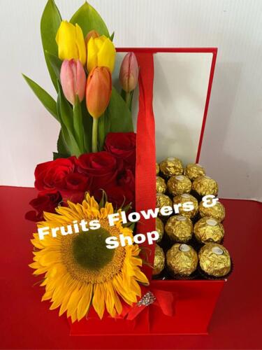                                                                                             • Arreglos de frutas y flores
• Fresas con chocolate
• Recordatorios & paletas de chocolate
• Canastas gourmet
• Frappes y batidas de frutas naturales 
• Coordinación de eventos
• Paletas de bizcocho con chocolate
                                                                                    