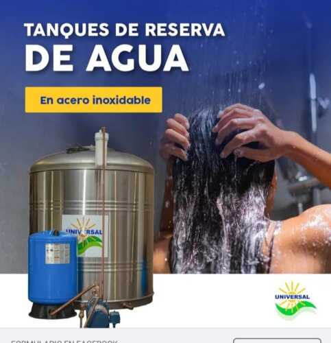 universal solar
calentadores solares
cisternas de agua
calentadores de agua
calentadores de piscinas
sistema de osmosis
suavizadores de agua