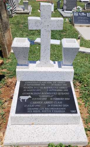                                                                                             • Revestimiento de panteones en Granito, Terrazo o Mármol
• Lápidas con foto láser
• Mensaje de su preferencia
• Accesorios para cementerios
• Tiestos
• Cruces
• Tapas
• Marcos
• Respaldos
• Estimados Gratis
• Entrega rápida!
                                                                                    