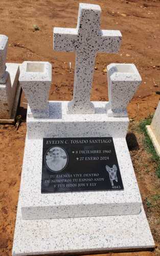                                                                                             • Revestimiento de panteones en Granito, Terrazo o Mármol
• Lápidas con foto láser
• Mensaje de su preferencia
• Accesorios para cementerios
• Tiestos
• Cruces
• Tapas
• Marcos
• Respaldos
• Estimados Gratis
• Entrega rápida!
                                                                                    