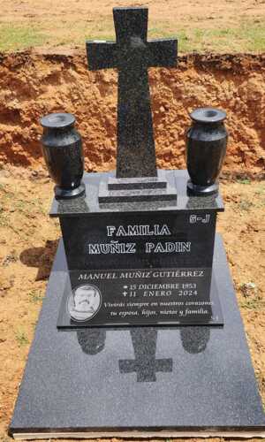                                                                                             • Revestimiento de panteones en Granito, Terrazo o Mármol
• Lápidas con foto láser
• Mensaje de su preferencia
• Accesorios para cementerios
• Tiestos
• Cruces
• Tapas
• Marcos
• Respaldos
• Estimados Gratis
• Entrega rápida!
                                                                                    