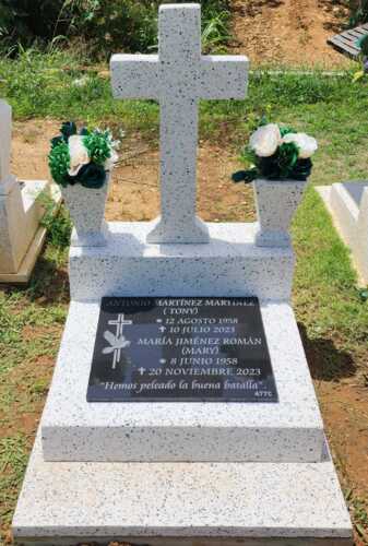                                                                                             • Revestimiento de panteones en Granito, Terrazo o Mármol
• Lápidas con foto láser
• Mensaje de su preferencia
• Accesorios para cementerios
• Tiestos
• Cruces
• Tapas
• Marcos
• Respaldos
• Estimados Gratis
• Entrega rápida!
                                                                                    