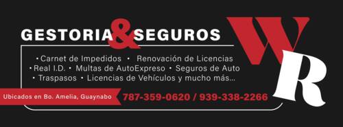                                                                                             • Traspasos de auto  
• Renovación de licencias
• Pagos de multas de AutoExpreso
• Carnet de impedidos
• Licencias de vehículos
• Seguros de auto
• Asistencia en carretera
• Seguros comerciales y personales
• Tablillas y duplicados
• Fianzas
• Duplicados de título de propiedad
• Seguros de viaje
• Servicio de fotocopias
                                                                                    