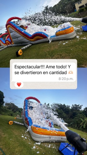                                                                                             • Casas de brinco
• Chorreras de Agua
• Carrera de obstáculos
• Toro mecánico
• Cañon de espuma
• Cancha de Voleibol
• Meltdown
• Algodón
• Popcorn
• Alquiler de sillas y mesas
                                                                                    