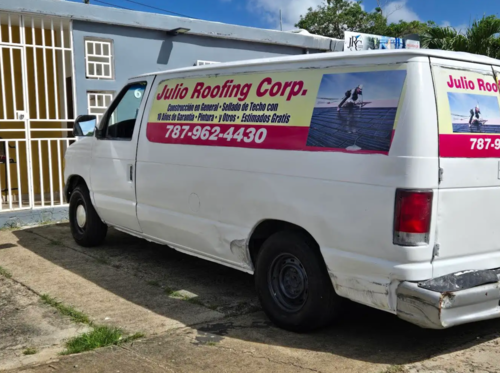 Julio Roofing Corporation
• Sellado de techos residenciales, comerciales e industriales.
• Trabajos en todo tipo de techos.
• Aplicación de membranas de poliuretano líquido.
• Supervisión y aprobación de trabajos por peritos certificados.
• Garantía de 10 años en servicios de sellado.
• Estimados gratuitos en San Juan y áreas cercanas.