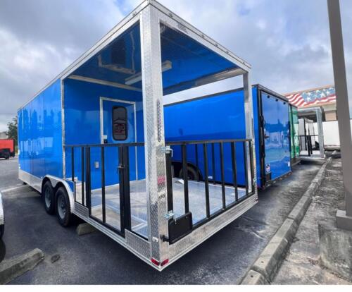                                                                                             • Food Truck y cocinas rodantes
• Tiny House y casas modulares
• Container aislados
• Trailers de almacenaje (storage), utilitarios y de plataforma
• Trailers para barbería, entre otros (Grooming Trailers)
• Trailers multiusos en variedad de tamaños
• Vagones, ventanas y puertas (varios modelos disponibles)
• Marca registrada THE ROCK, exclusiva de JL Trailers PR
                                                                                    