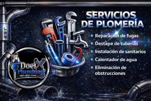 • Plomería residencial, comercial e industrial
• Servicios para emergencia 24/7
• Destapes
• Inspección con cámara para tuberías sanitarias
• Instalación de llaves de paso
• Instalación de calentadores de línea
• Instalación de equipos sanitarios
• Instalación de mezcladoras y shower panel
• Instalación y mantenimiento de cisternas
• Reparación y mantenimiento de tuberías