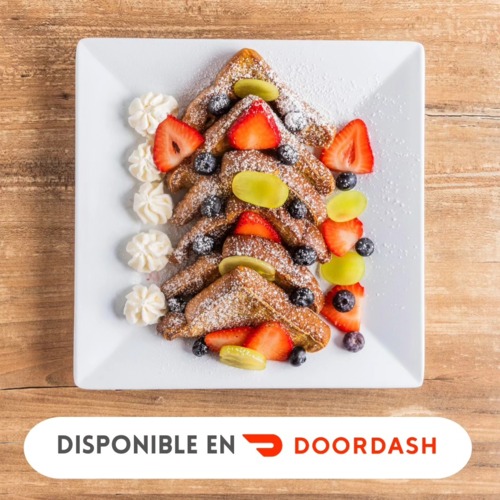                                                                                             • Desayunos
• Café
• Sándwiches
• Brunch
• Postres
• Snacks
• Almuerzos ligeros
• Servicio de Uber Eats y DoorDash
• Salón para reuniones
Ambiente familiar y acogedor
                                                                                    